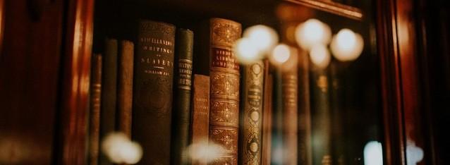 eine Ansammlung von Büchern in einem Buchregal